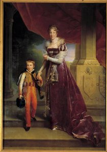 Ritratto a figura intera di Maria Amalia di Borbone, principessa delle Due Sicilie, duchessa d