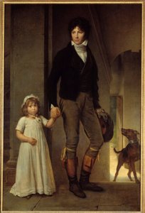 Ritratto del pittore Jean Baptiste Isabey e sua figlia