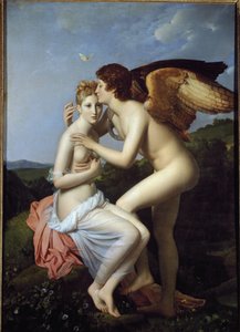 Psiche e Cupido, anche chiamato Psiche che riceve il primo bacio di Cupido da Baron François Pascal Simon Gérard