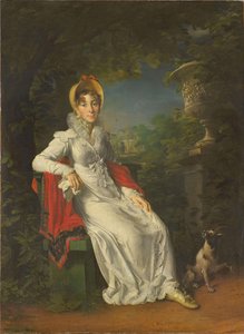Carolina Bonaparte 1782-1839, Regina di Napoli e Sicilia, nel Bois de Boulogne, 1820-1830 da Francois Pascal Simon Gerard
