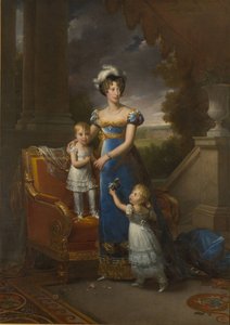 Duchessa di Berry con i figli Louise Marie Thérèse d