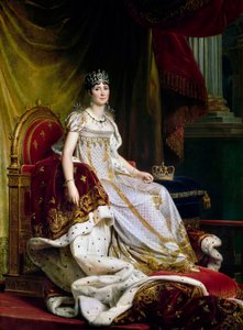 Joséphine de Beauharnais, la prima moglie di Napoleone Bonaparte 1763-1814 in costume da incoronazione, 1807-1808 da Francois Pascal Simon Gerard