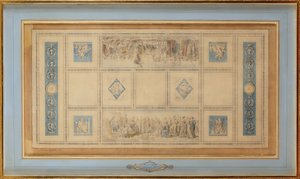 Studio per il soffitto dipinto della biblioteca nel Conservatorio, 1812 da Francois Pascal Simon Gerard