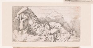 Statua di Cleopatra sdraiata da Francois Perrier