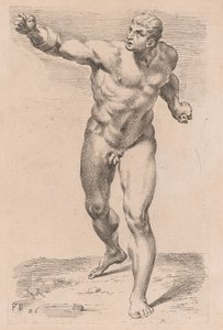 Il Gladiatore Borghese, vista frontale [tavola 26] da Francois Perrier