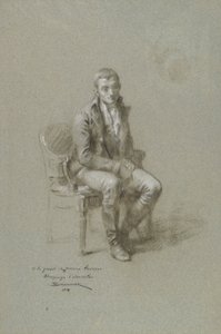 Figura maschile seduta da Francois Schommer