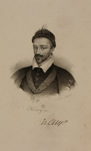 Re Enrico III (1551-89) di Francia da Francois Seraphin Delpech
