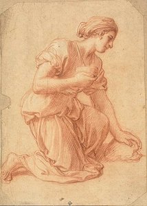 Donna inginocchiata da Francois Verdier