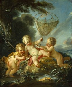 Putti come pescatori da François Boucher
