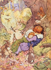 Bimbi nel Bosco da My Nursery Story Book, pub. da Blackie & Son da Frank Adams