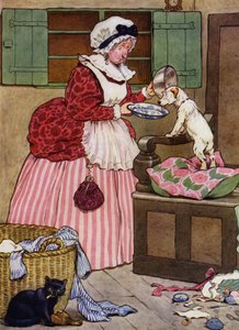 Illustrazione per Old Mother Hubbard da Frank Adams