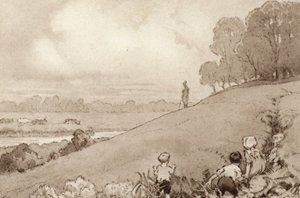 Illustrazione per The Scholar-Gipsy di Matthew Arnold da Frank Adams