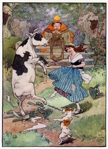 Illustrazione per La storia di Tom il figlio del pifferaio da Frank Adams