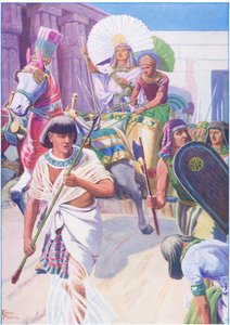Giuseppe il governatore, da The Bible Picture Book pubblicato da Thomas Nelson, c.1950 da Frank Adams