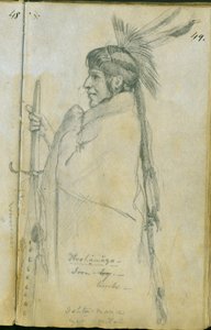 Hoohamaza, o Gamba di Ferro, 1851 da Frank Blackwell Mayer