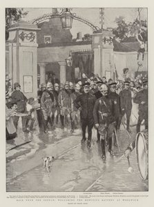 Ritorno dal Sudan, accoglienza della batteria di obici a Woolwich da Frank Craig