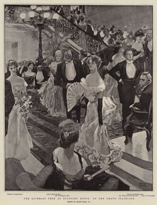 La festa della scialuppa di salvataggio alla Stafford House sulla grande scalinata da Frank Craig