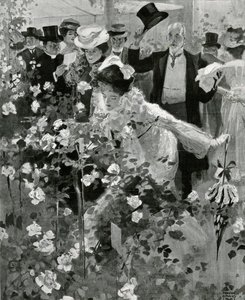 Mostra della Royal Horticultural Society nei Temple Gardens da Frank Craig