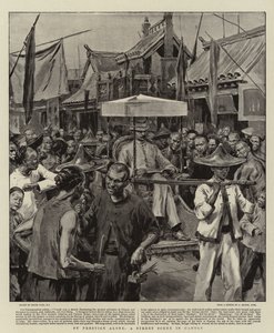 Solo per prestigio, una scena di strada a Canton da Frank Dadd