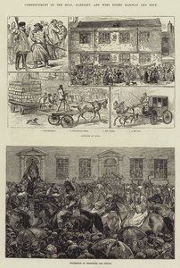 Inizio della ferrovia e del molo di Hull, Barnsley e West Riding