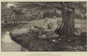 Felici siano i tuoi sogni!, dalla General Exhibition of Water-Colour Drawings alla Dudley Gallery da Frank Dadd