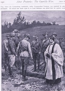 Giuramento di vendetta, illustrazione da After Pretoria: The Guerilla War, 1902