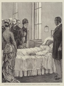 Il Principe e la Principessa del Galles inaugurano il Marylebone Infirmary a Notting-Hill, la Principessa visita i pazienti da Frank Dadd