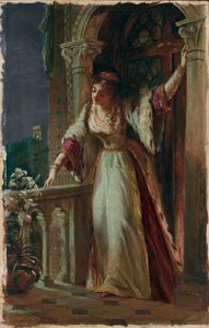 "Sono io, non temere" - Giulietta sul suo balcone da Frank Dicksee