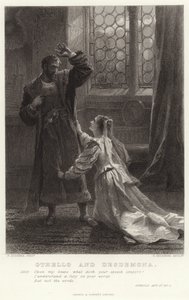 Otello e Desdemona, Otello, Atto IV, Scena 2 da Frank Dicksee
