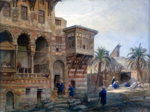 La Casa del Mamelucco Radnau Bey, Il Cairo, 1870 da Frank Dillon