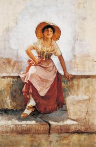 Ragazza in fiore fiorentina da Frank Duveneck