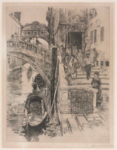 Il Ponte dei Sospiri (seconda lastra) da Frank Duveneck