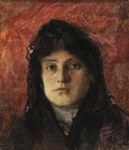 Tête de Femme, ca. 1910 da Frank Edwin Scott