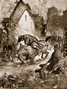 William Ferito Mortalmente a Mantes, illustrazione da 