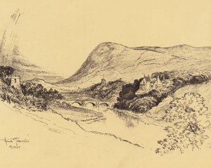 Ribblesdale e Pendle Hill (litografia)