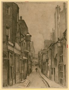 Schizzo di Leather Lane, Holborn, Londra da Frank Lewis Emanuel