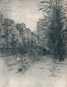 Avenue des Gobelins, Parigi, c1908 da Frank Milton Armington
