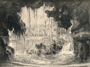 La Grande Cascata, Bois de Boulogne, 1915 da Frank Milton Armington