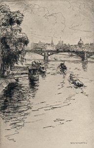 Il Pont du Carrousel, 1915 da Frank Milton Armington