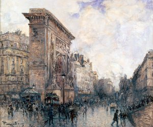 Arco di Trionfo di Porte St-Denis, Parigi, c1875-1926 da Frank Myers Boggs