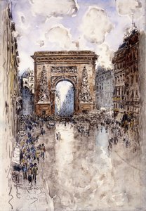 La Porta St. Denis, Parigi da Frank Myers Boggs