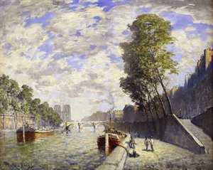 Le Quai des Grands-Augustine, Parigi da Frank Myers Boggs