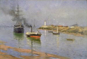 Il porto di Honfleur da Frank Myers Boggs