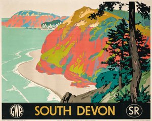 Poster pubblicitario del South Devon da Frank Newbould