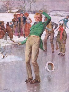 Il signor Winkle sul ghiaccio (Pickwick Papers) da Frank Reynolds