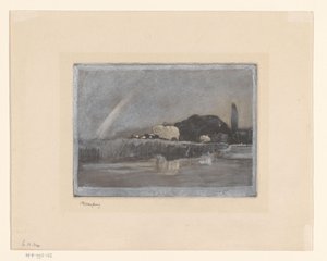 Balle di fieno su carri sulla riva del Tamigi da Frank Short (signed by artist)