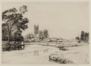 Canterbury dai prati, 1930 da Frank Short