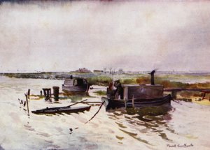 Norfolk Broads: Houseboats dei cacciatori di punt su Breydon da Frank Southgate