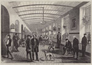 Il Royal Hospital di Betlemme, la galleria per uomini da Frank Vizetelly