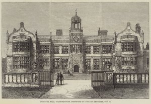 Ingestre Hall, Staffordshire, distrutto dal fuoco giovedì, 12 ottobre da Frank Watkins